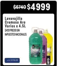 Makro Aro - lavavajilla cremoso oferta