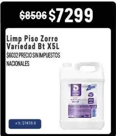 Makro Zorro - limp piso variedad bt x5l oferta