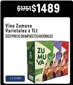 Makro Zumuva - vino varietales oferta