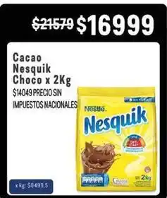 Makro Nesquik - cacao choco oferta