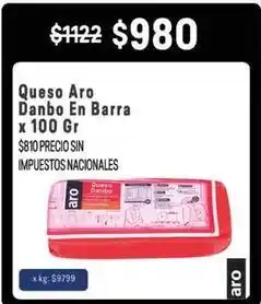 Makro Queso aro en barra oferta
