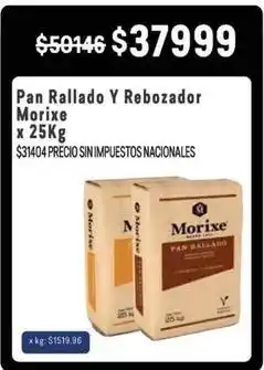 Makro Morixe - pan rallado y rebozador oferta