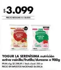 La serenísima - yogur nutricion activa