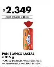 Disco Lactal - pan blanco oferta