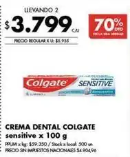 Disco Colgate - crema dental oferta