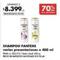 Disco Pantene - shampoo oferta