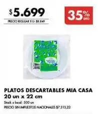 Disco Platos descartables oferta