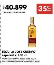 Disco Tequila jose cuervo especial x 750 cc oferta