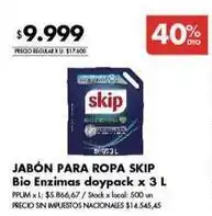 Disco Skip - jabón para ropa oferta