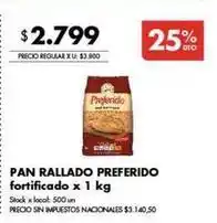 Disco Preferido - pan rallado fortificado oferta