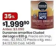 Ciudad del lago - duraznos amarillos