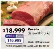 Disco Peceto de novillito oferta