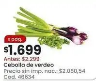 Coto Cebolla de verde oferta