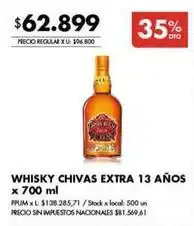 Disco Chivas regal - whisky chivas extra 13 años oferta