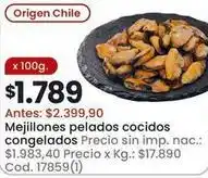 Coto Origen - mejillones pelados cocidos congelados oferta