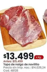 Coto Tapa de nalga de novillito oferta
