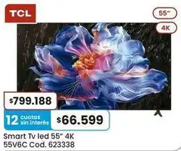 Coto Tcl - smart tv led 55 4k 55v6c cod. 623338 oferta