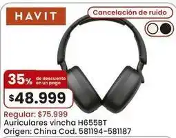 Coto Origen - auriculares vincha h655bt oferta