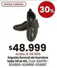 Zapato formal de hombre talla 39 al 45, cod. 624751-624889-624888-624887