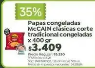 Papas congeladas clásicas corte tradicional congeladas x 400 gr