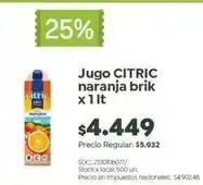 Jumbo Citric - jugo naranja brik oferta