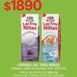 Las tres niñas - crema las tres niñas clásica, batir o cocinar