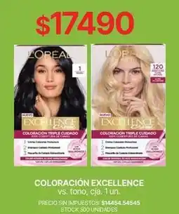 Supermercados Vea Excellence - coloración excellence oferta