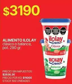 Supermercados Vea Ilolay - alimento ilolay clásico o balance oferta