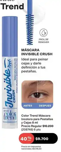 Avon Crush - máscara invisible oferta