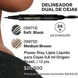 Avon Avon - delineador dual de cejas power stay oferta
