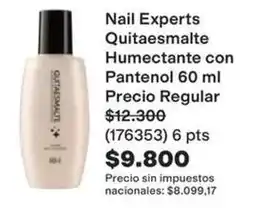 Avon Nail experts quitaesmalte humectante con pantenol 60 ml (176353) oferta