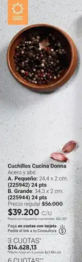 Avon Cuchillos cucina donna oferta