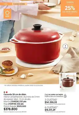 Avon Mm - cacerola 28 cm de diám oferta