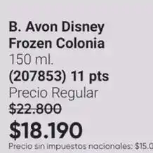 Avon Avon - frozen colonia (207853) oferta