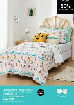 Avon Cover reversible 1 plaza animales oferta