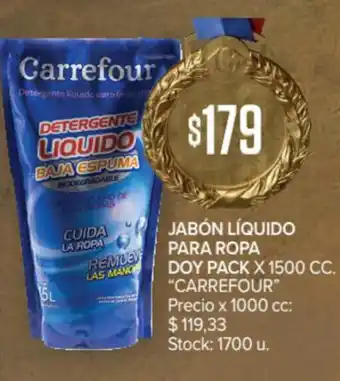 Carrefour Carrefour Jabón Líquido Para Ropa Doy Pack x 1500cc. oferta