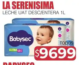 Masivos Babysec leche uat desc/entera 1l oferta