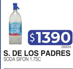 Masivos S. de los padres soda sifon 1 75c oferta