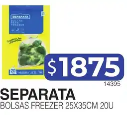 Masivos Separata bolsas freezer oferta