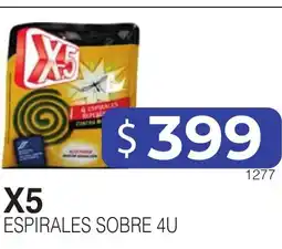Masivos X5 espirales sobre 4u oferta