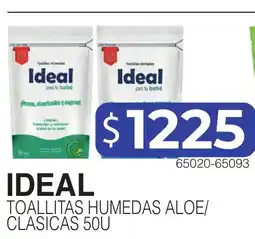 Masivos Ideal toallitas humedas aloe/clasicas oferta