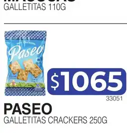 Masivos Paseo galletitas crackers oferta