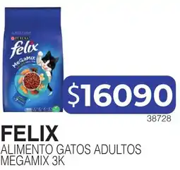 Masivos Felix alimento gatos adultos megamix 3k oferta