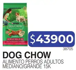 Masivos Dog chow alimento perros adultos mediano/grande oferta
