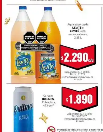 Quilmes - agua saborizada