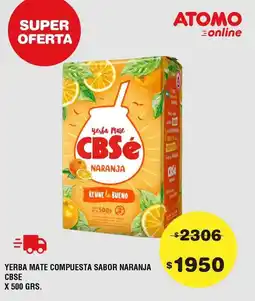Atomo Conviene Cbse - yerba mate compuesta sabor naranja oferta