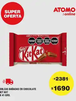 Atomo Conviene Atomo - obleas bañadas en chocolate oferta