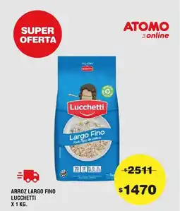 Atomo Conviene Lucchetti - arroz largo fino oferta