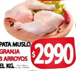 Supermercados Mariano Max Pata muslo granja 3 arroyos oferta