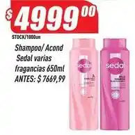 Supermercados Comodin Sedal - shampoo/ acond oferta